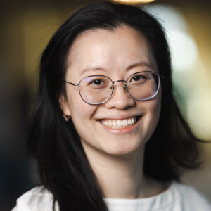 This is Dr. Janie Yang smiling.