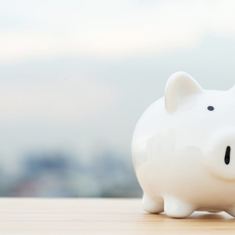 This is a photo of a piggy bank, representing an emergency fund.